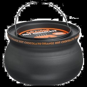 Orange Halloween Hot Chocolate Cauldron