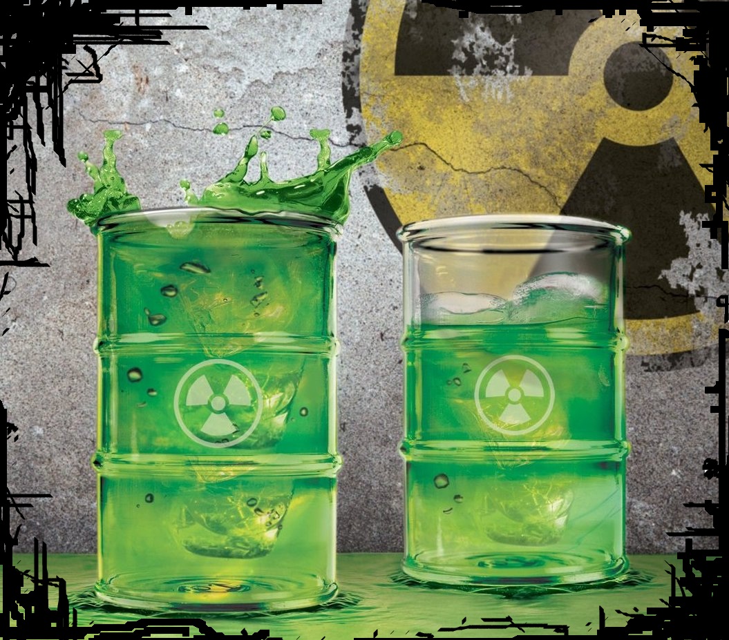 Top Halloween Drinks Radioactive Barrel Drinking Glass