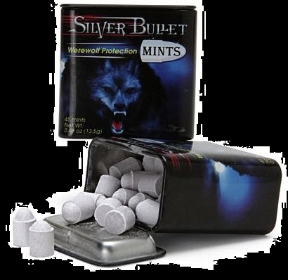 Top Halloween Candy Werewolf Silver Bullet Mints